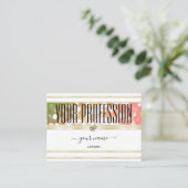 Carte De Visite Bright Green Rose Parties scintillant Diamants bla (Debout devant)