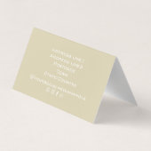 Carte De Visite Bright Moderne Cool Abstrait Chic Aquarelle (Dos)