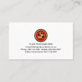 Carte De Visite Bright Paint Splatters Painter Service (Dos)