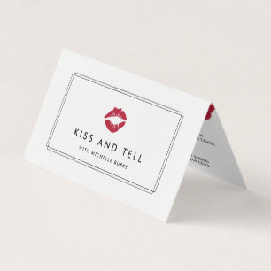 Carte De Visite Brillant Kiss Lip Produit Distributeur Conseils et