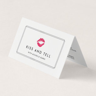 Carte De Visite Brillant Kiss Lip Produit Distributeur Conseils et