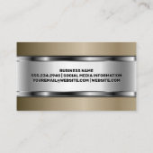 Carte de visite brillant métallique (Dos)