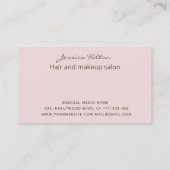 Carte De Visite Brillure d'or pastel abstrait aquarelle busi (Dos)