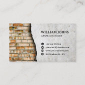 CARTE DE VISITE BRIQUE ARTISTIQUE & CONSTRUCTION DE MURS EN BÉTON (Dos)