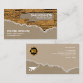 Carte De Visite Brique créative plâtrant le directeur de (Devant / Derrière)