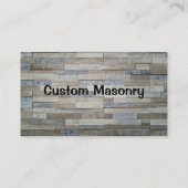 Carte De Visite Brique en maçonnerie, Pierre en bloc (Dos)
