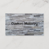 Carte De Visite Brique en maçonnerie, pierre en bloc (Dos)