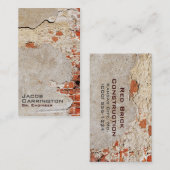 Carte De Visite Brique et mortier exposés (Devant / Derrière)