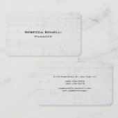Carte De Visite Brique murale arrondie en angle unique moderne min (Devant / Derrière)
