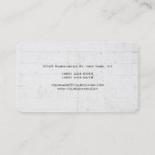 Carte De Visite Brique murale arrondie en angle unique moderne min (Dos)