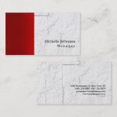 Carte De Visite Brique murale rouge élégant unique (Devant / Derrière)