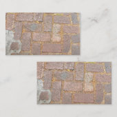 Carte De Visite Brique pavant le trottoir (Devant / Derrière)