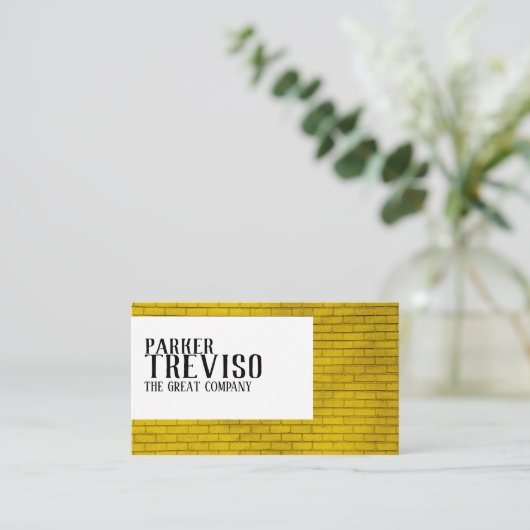 Carte De Visite Brique rustique (Debout devant)