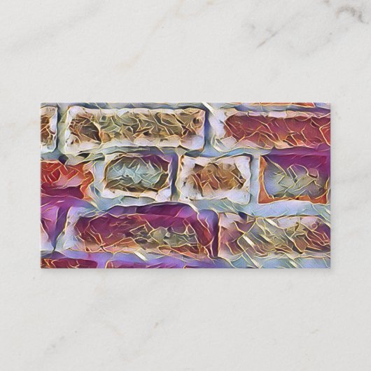 CARTE DE VISITE BRIQUES (Devant)