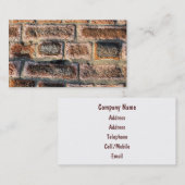 CARTE DE VISITE BRIQUES (Devant / Derrière)