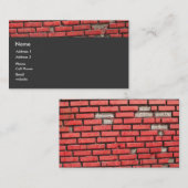 Carte De Visite Briques (Devant / Derrière)