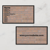 CARTE DE VISITE BRIQUES (Devant / Derrière)