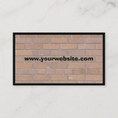 CARTE DE VISITE BRIQUES (Dos)