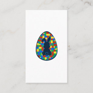 Carte De Visite Briques de construction Lapin de Pâques Garçons Fi