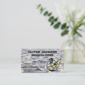 Carte De Visite Briques de trottoir | Logo de la laveuse d'aliment (Debout devant)