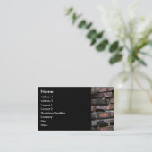 Carte De Visite Briques et ciment ou mortier 2 (Debout devant)