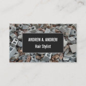 Carte De Visite Briques et débris de blocaille de démolition de (Devant)