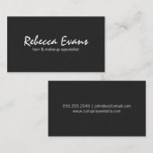 Carte De Visite Briques noires (Devant / Derrière)