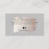 Carte De Visite Brise-brosse chic | Merci des petites entreprises (Dos)