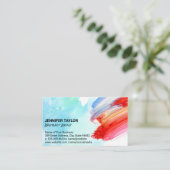 Carte De Visite Brise-brousse artistique | Aquarelle (Debout devant)