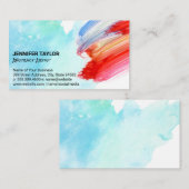 Carte De Visite Brise-brousse artistique | Aquarelle (Devant / Derrière)