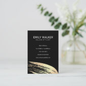 Carte De Visite Brise-pinceau en or chic (Debout devant)