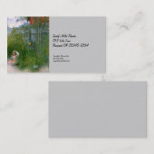 Carte De Visite Brita dans le lit des fleurs (Devant / Derrière)