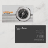 Carte De Visite Britanniques Radio Dial - Noir et Blanc Toné Chaud (Devant / Derrière)