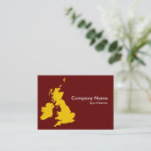 Carte De Visite British Isles - Amber et Dark Maroon (660000) (Debout devant)
