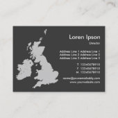 Carte De Visite British Isles - Amber et Dark Maroon (660000) (Dos)