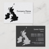 Carte De Visite British Isles - Gold Card (Devant / Derrière)