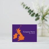 Carte De Visite British Isles - Orange et Dark Violet (Debout devant)