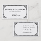 Carte De Visite Broadway (Devant / Derrière)