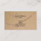Carte De Visite broche à rouler & whisky cupcake Bakery Papier art (Dos)