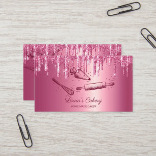 Carte De Visite broche à rouler & whisky cupcake Boulangerie Drivi