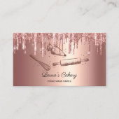 Carte De Visite broche à rouler & whisky cupcake Boulangerie Drivi (Devant)