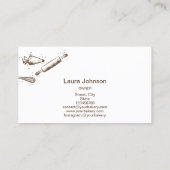 Carte De Visite broche à rouler & whisky cupcake Boulangerie Drivi (Dos)