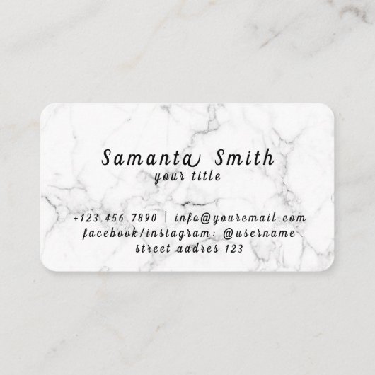 Carte De Visite Broche artisanale (Dos)