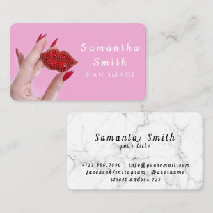 Carte De Visite Broche Faite Main