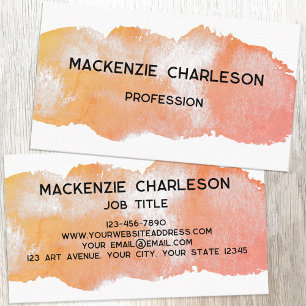 Carte De Visite Broche simple peinture à aquarelle