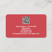 Carte De Visite Broches à microlames QR (Dos)