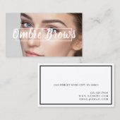 Carte De Visite Broches Ombre et cils (Devant / Derrière)