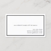 Carte De Visite Broches Ombre et cils (Dos)