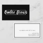 Carte De Visite Broches Ombre et cils (Devant / Derrière)