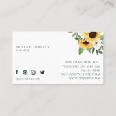 Carte De Visite Brochure à rouleaux en bois rustique Boulangerie d (Dos)